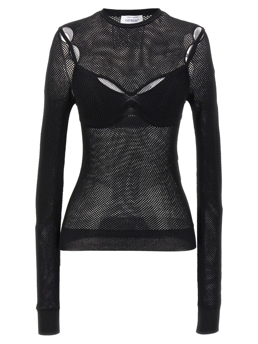 Off-White 'Net Arrow Bralette' Top
