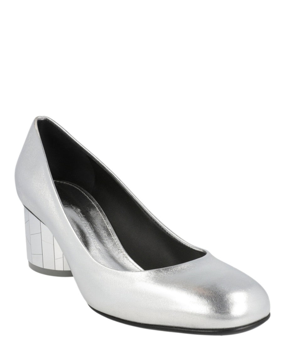 Ferragamo Farrah Metallic Leather Pumps