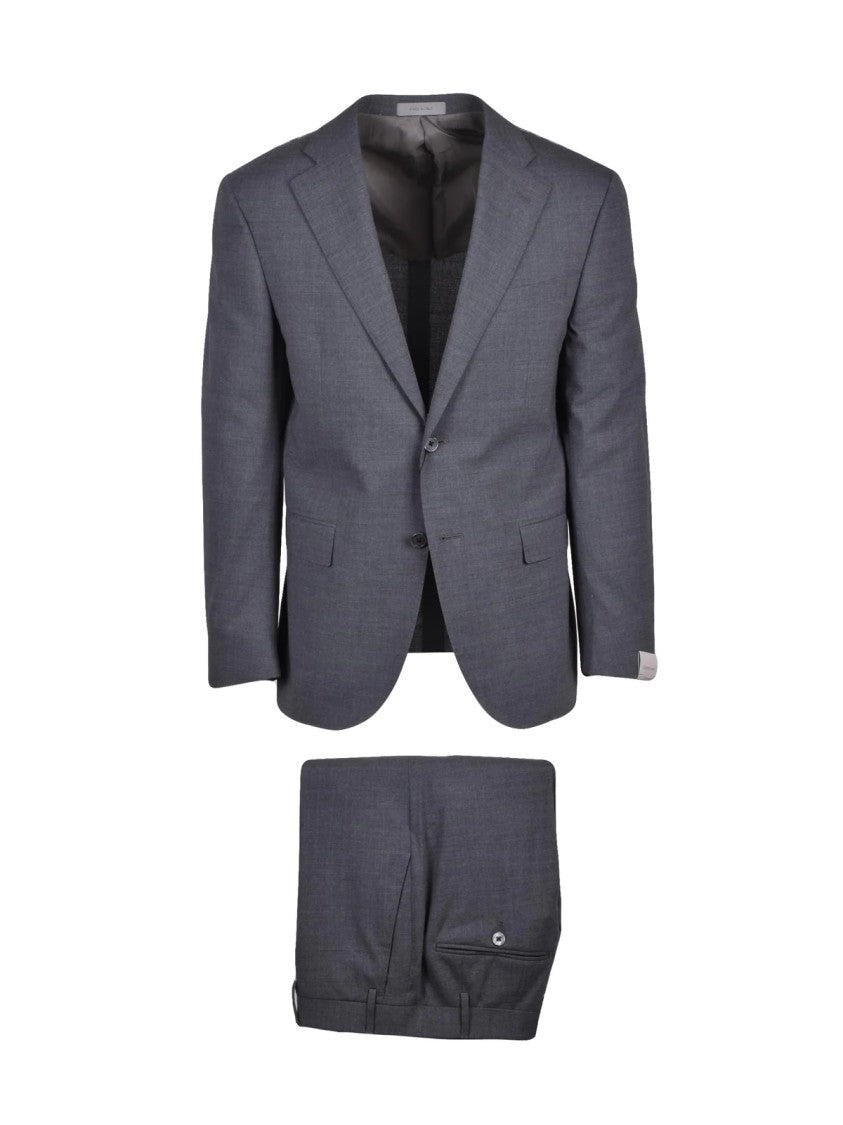 Corneliani Grey Cupro Men Suit