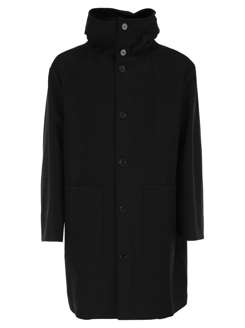 Paltò Wool Coat With Hood