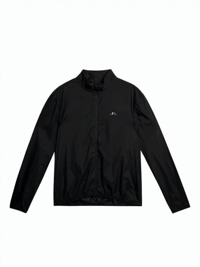 J Lindeberg Black Jacket With High Collar