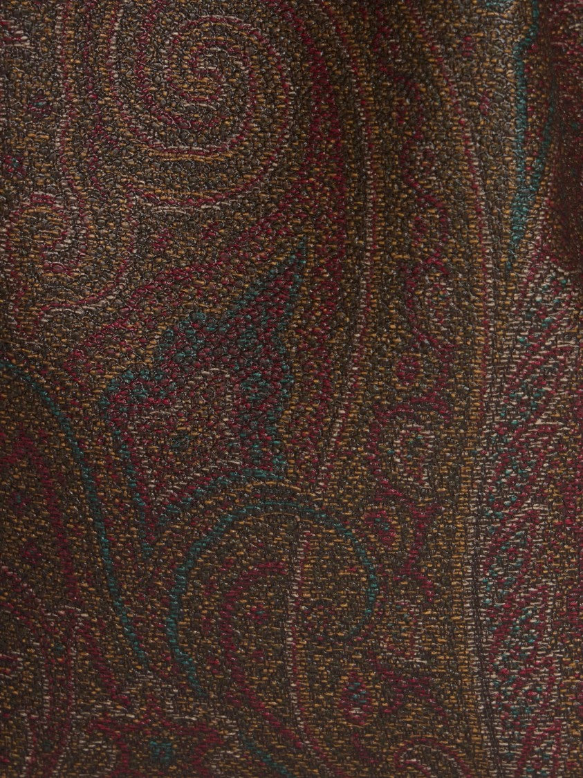 Etro Small Bucket Bag With Paisley Pattern And Drawstring Closure