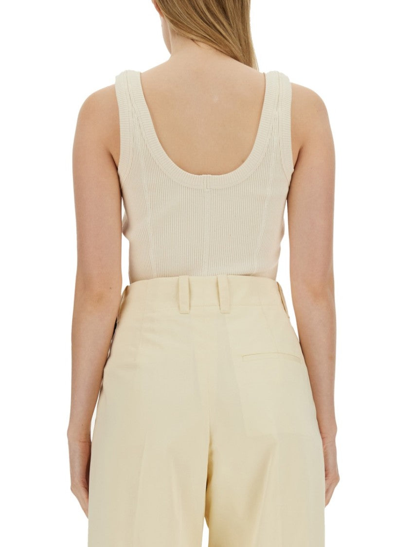 Bottega Veneta Fitted Jersey Top With Smooth Texture