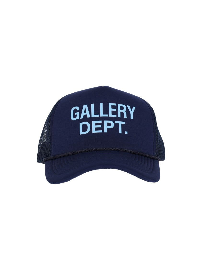 Gallery Dept. Blue Curved Visor Logo Baseball Cap