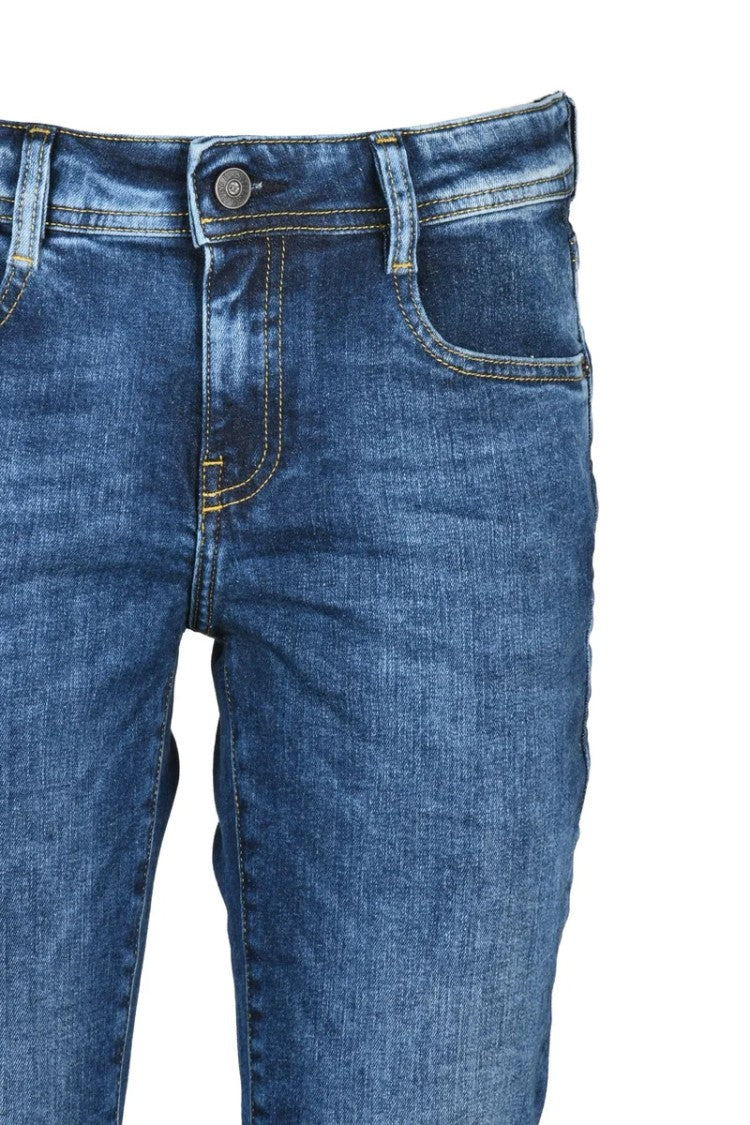 Diesel Blue Cotton Elastane Women's High Waist Jeans