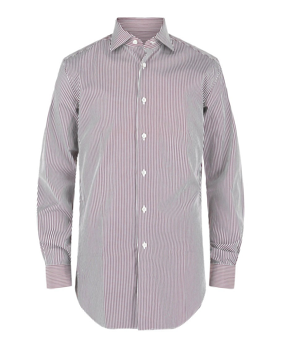 Brioni Striped Button-Up Shirt