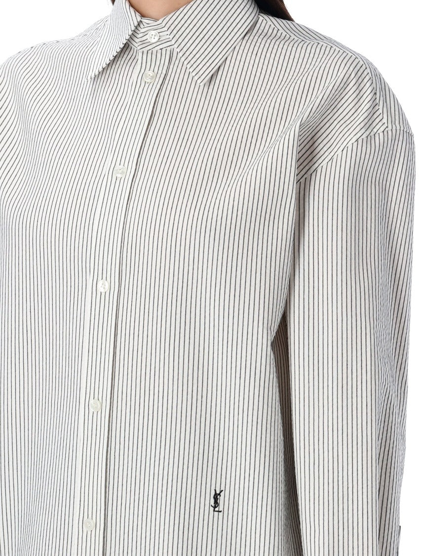 Saint Laurent Striped Cassandre Shirt