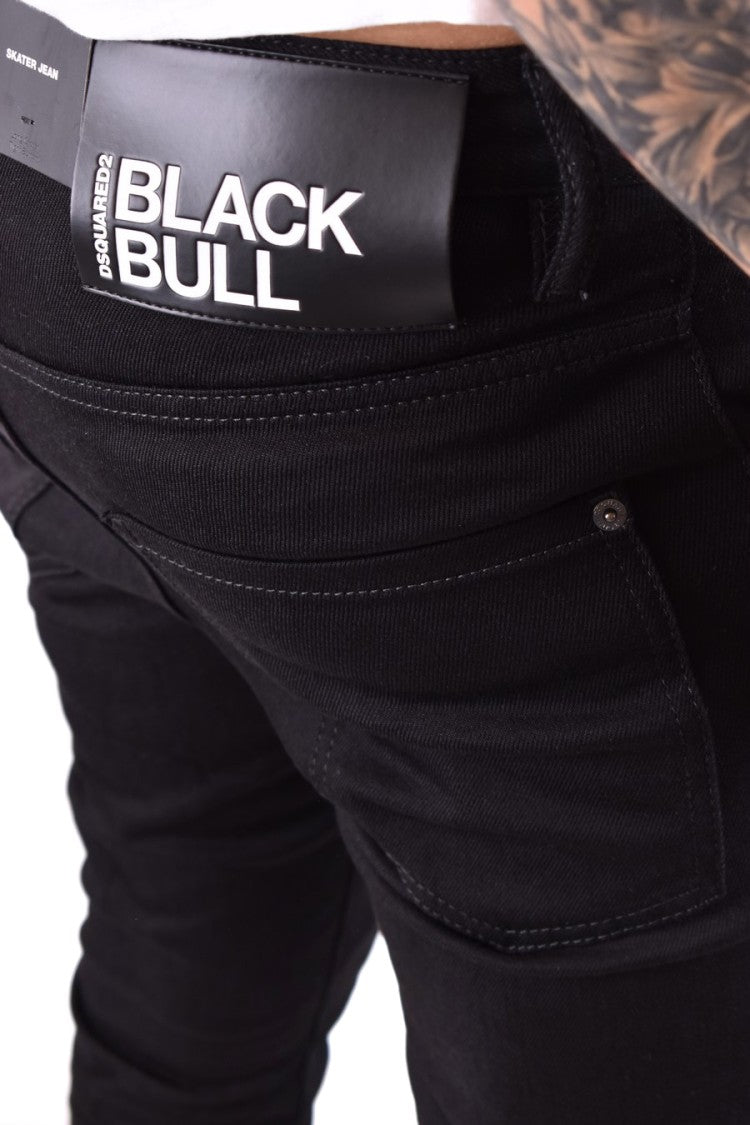 Dsquared2 Black Five-Pocket Straight-Leg Jeans