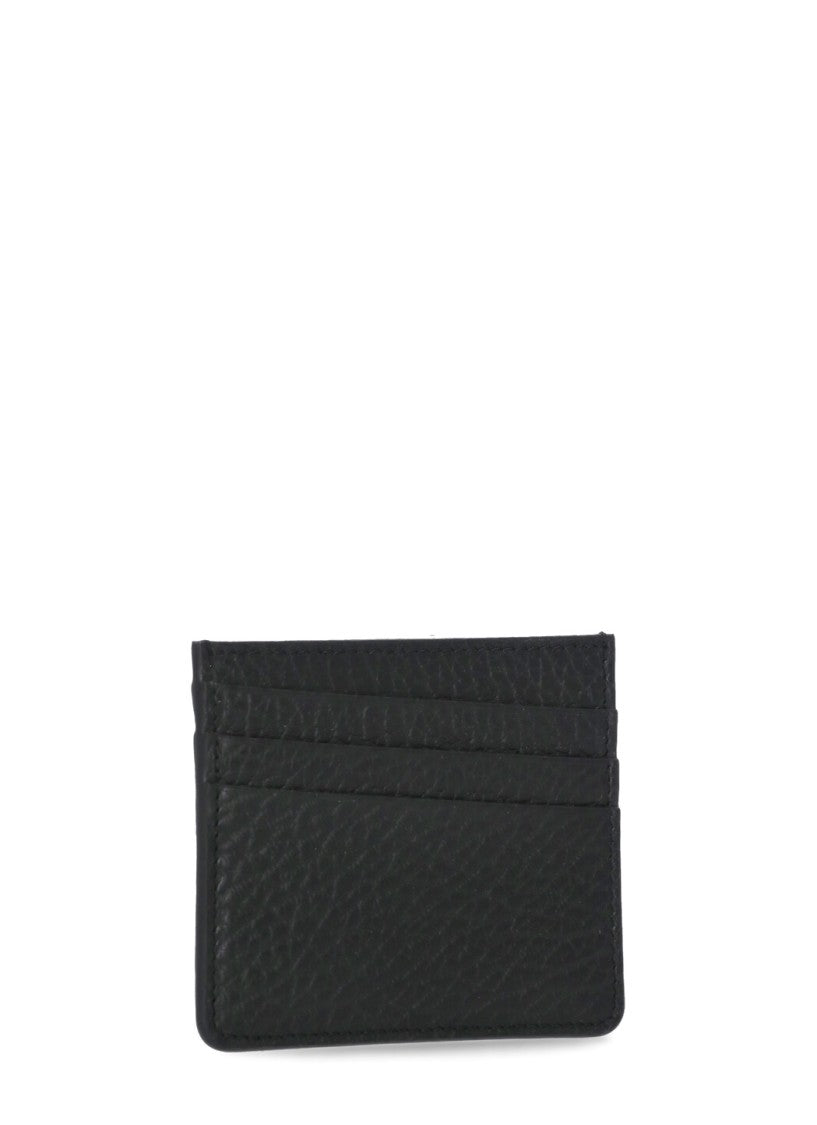 Maison Margiela Black Embossed Leather Card Holder
