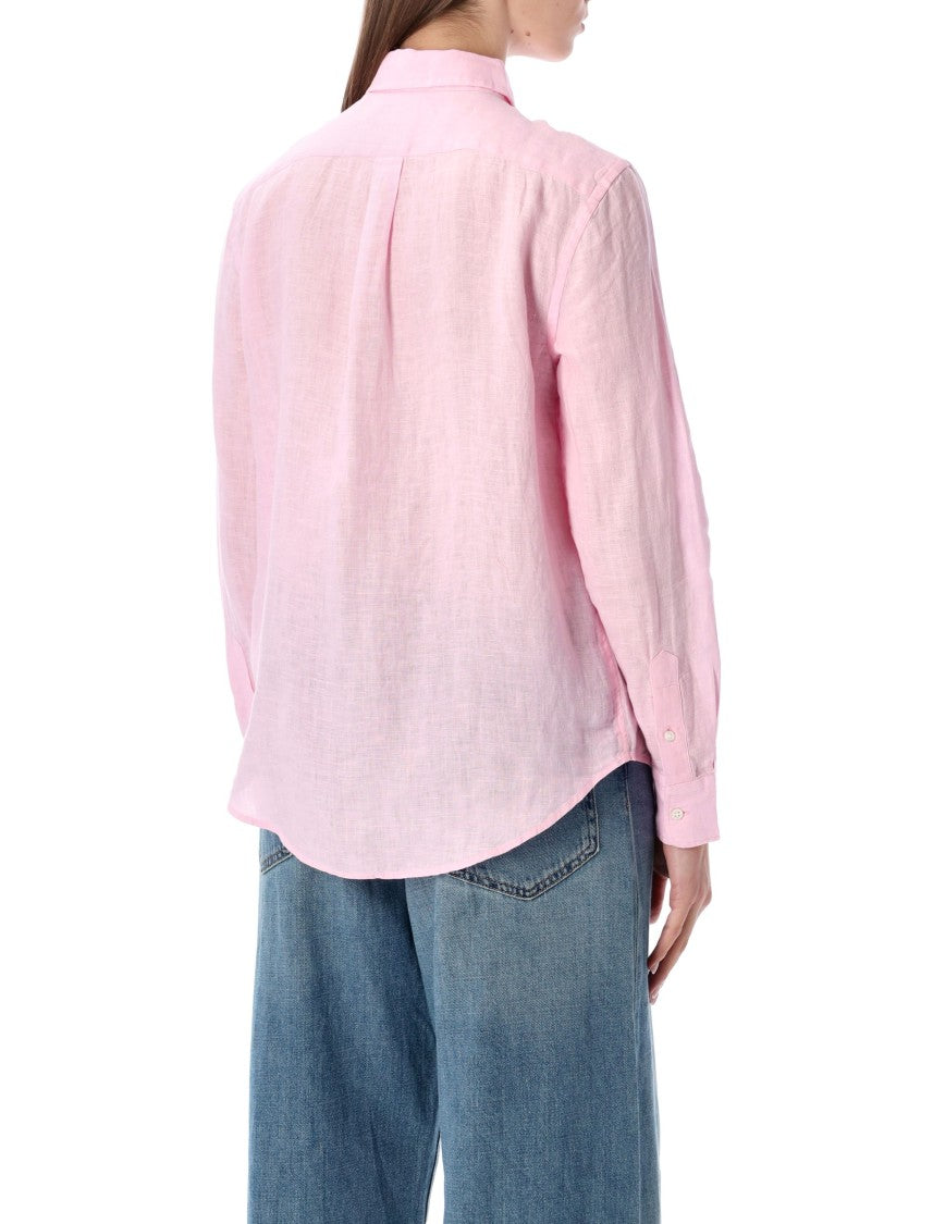 Polo Ralph Lauren Lightweight Linen Shirt With Point Collar