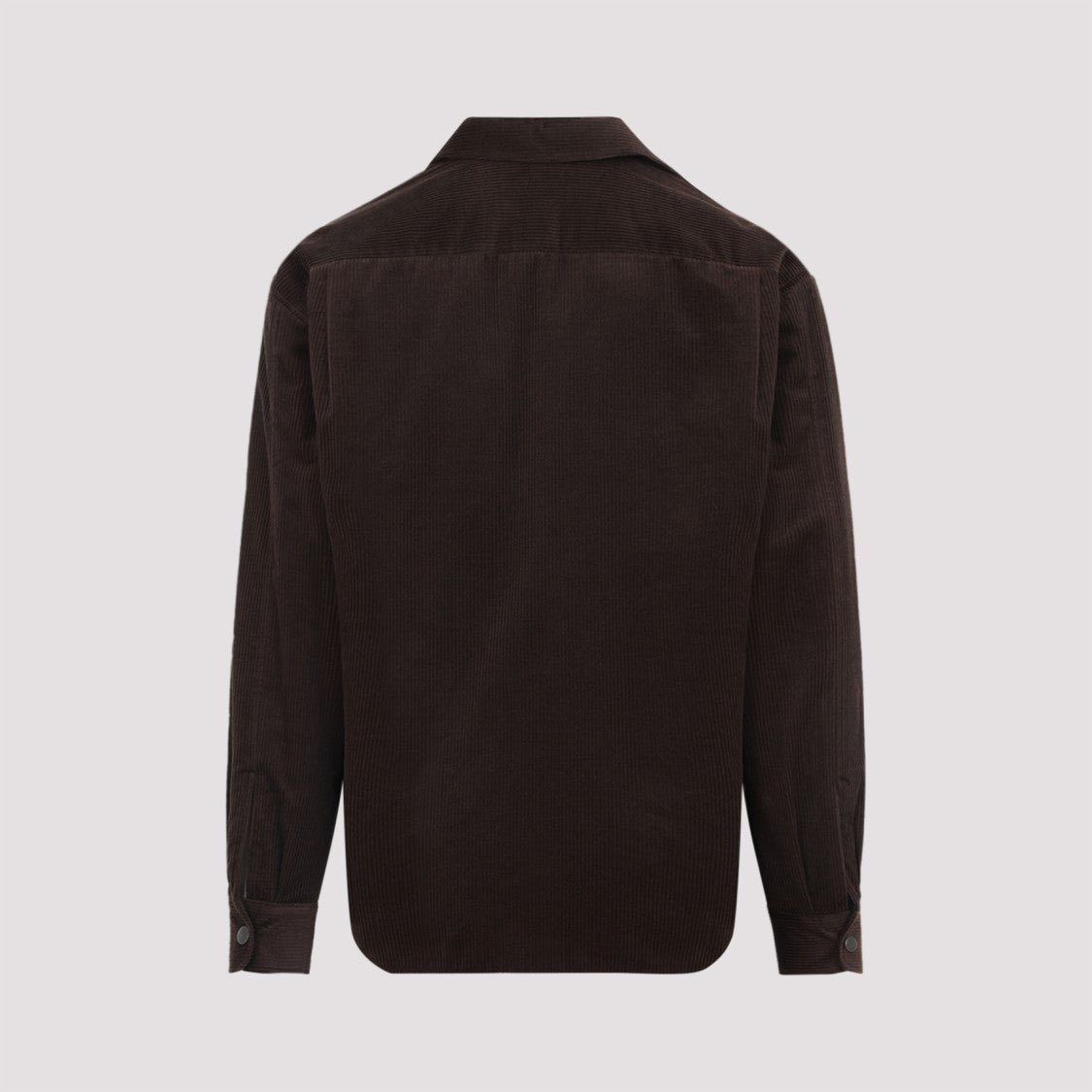 Prada Refined Dark Brown Corduroy Shirt