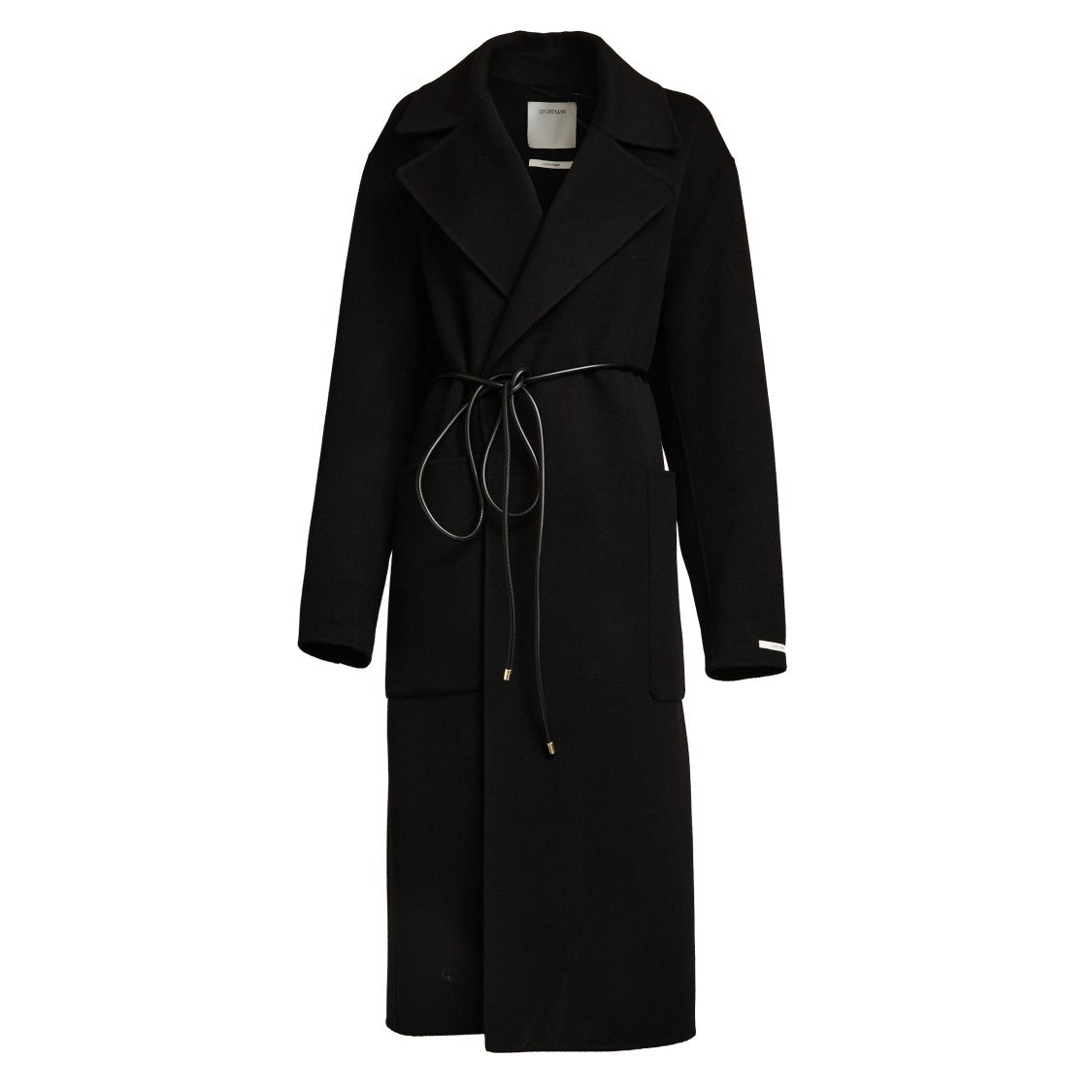 Sportmax Wrap Coat In Pure Wool Drap Double Fabric
