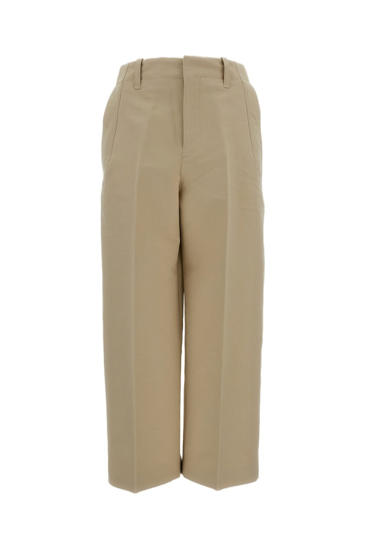 Jacquemus Mid-Rise Cropped Trousers With Signature 'J' Loop