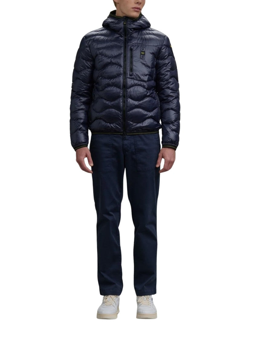Blauer Wave — Hooded Down Jacket