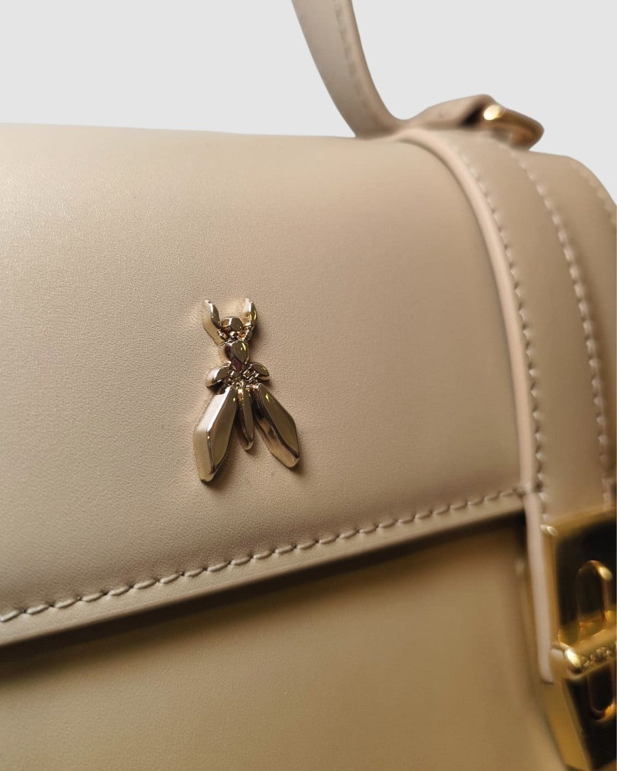 Patrizia Pepe Sand Beige Top Handle Bag