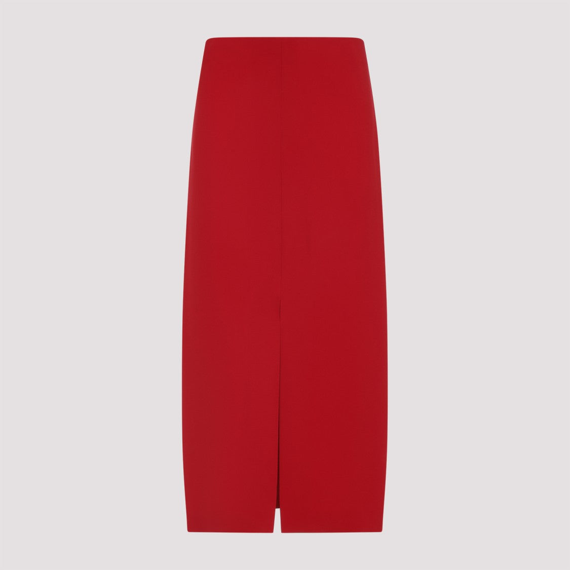 Carven Red Tailored Skirt With Subtle Back Slit