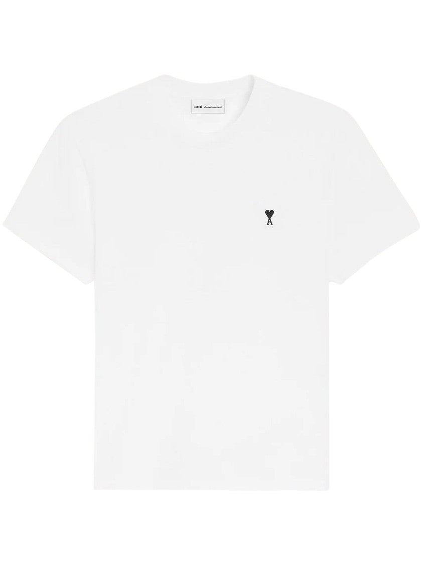 Ami Paris Quota White Ami De Coeur Cotton T-Shirt