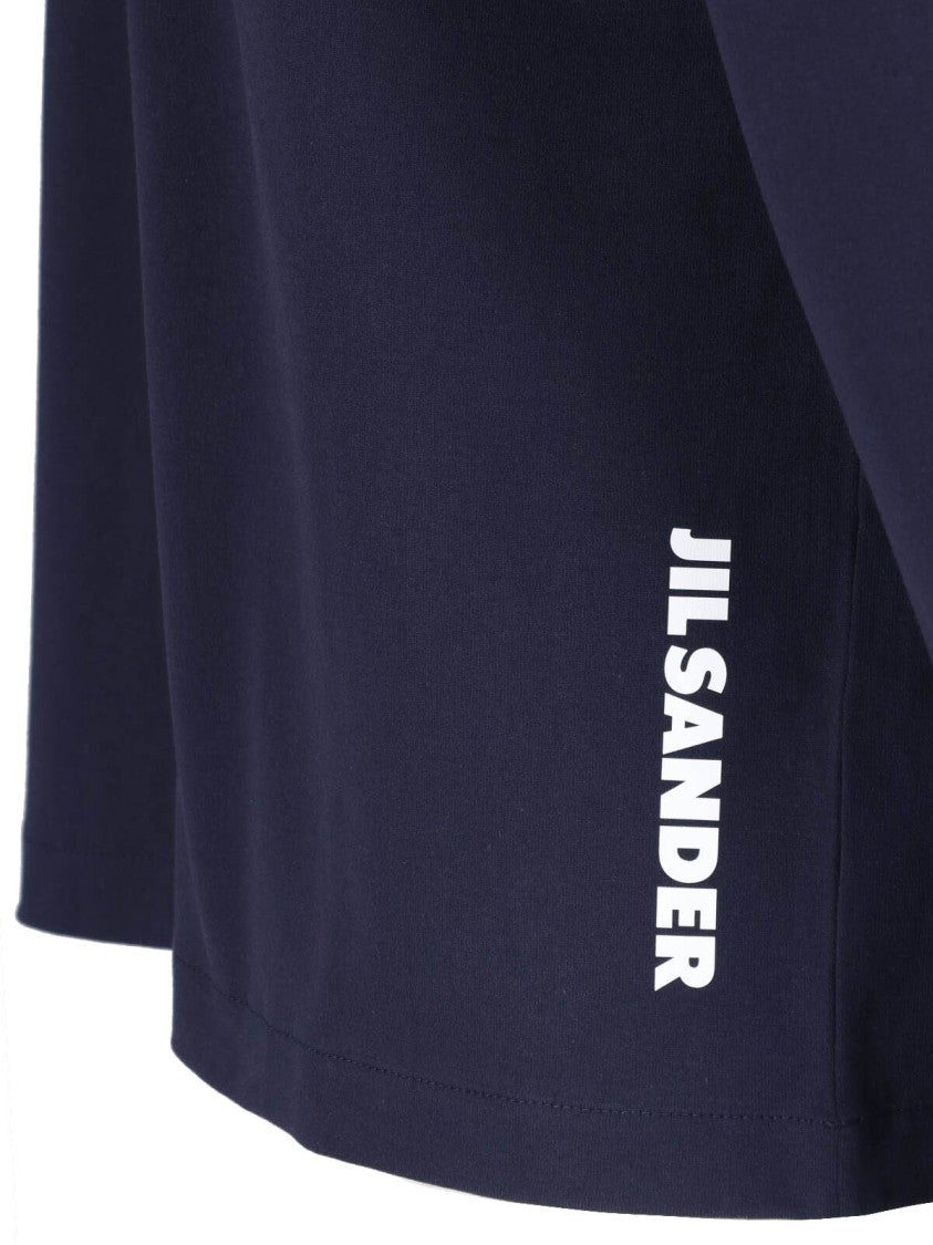 Jil Sander Black Crewneck Long-Sleeve Cotton T-Shirt