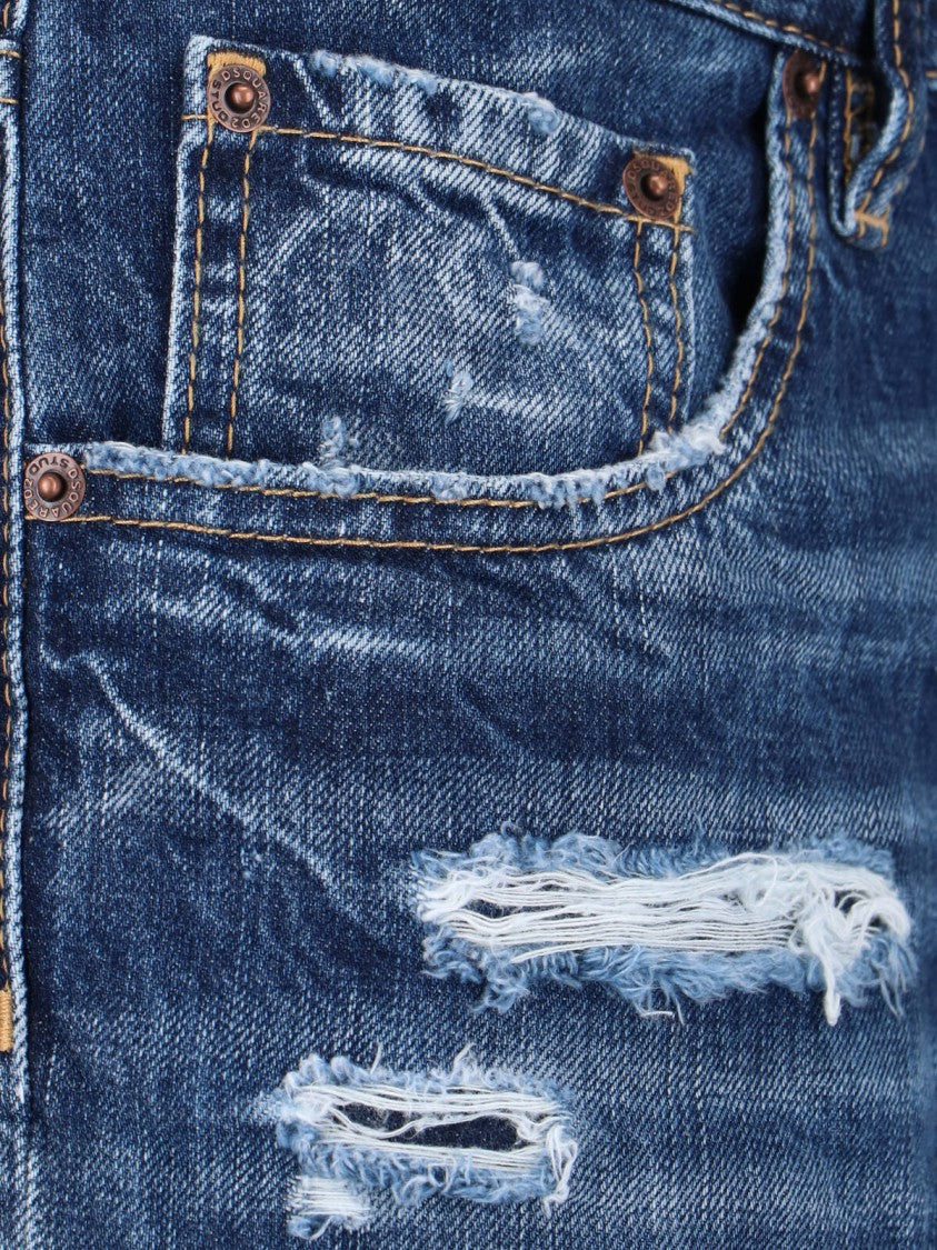 Dsquared2 Straight-Leg Jeans With Traditional Five-Pocket Styling