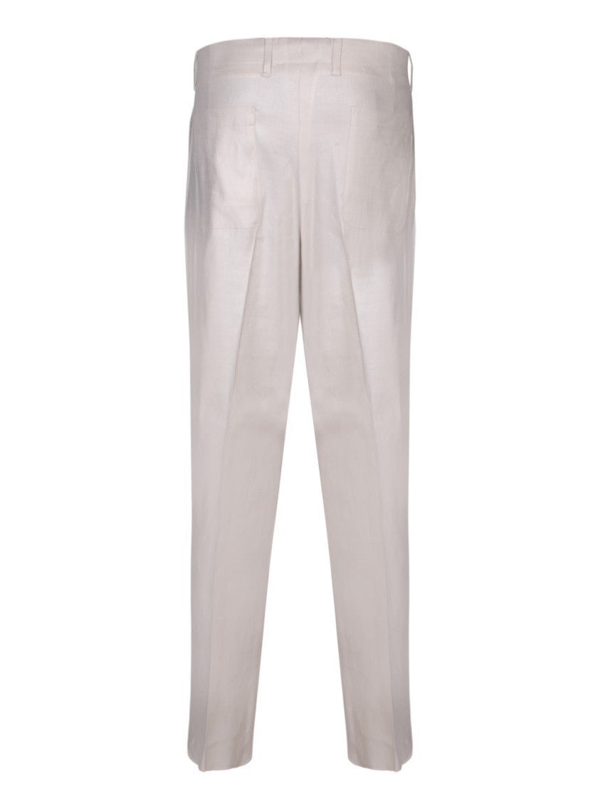 Lardini Linen And Viscose Trousers