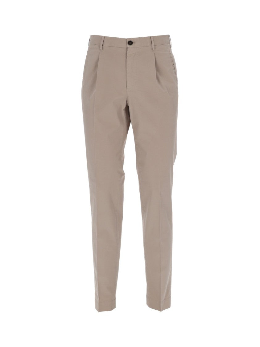 Incotex Tailored Fit Flat Front Straight-Leg Pants