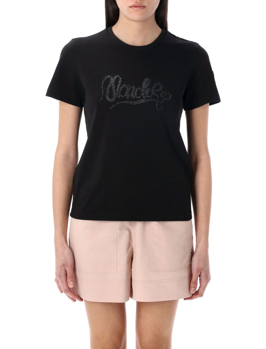 Moncler Embroidered Calligraphy Logo T-Shirt