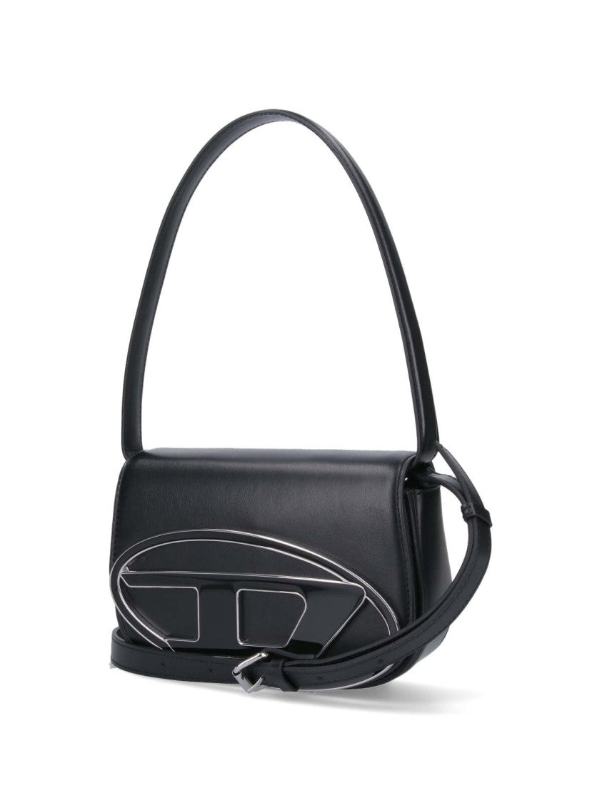 Diesel Structured Rectangular Shoulder Bag With Flap Closure