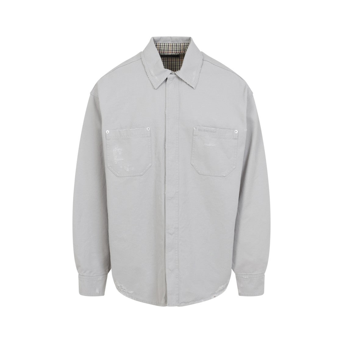 Balenciaga Casual Shirt With Distressed Texture