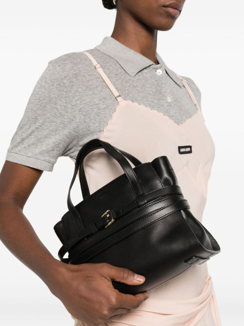 Moschino Structured Handbag With Knotted Belt Detail