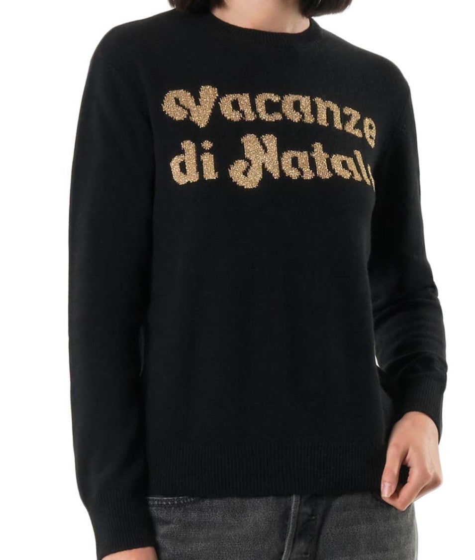 Mc2 Saint Barth Relaxed Fit Black Sweatshirt