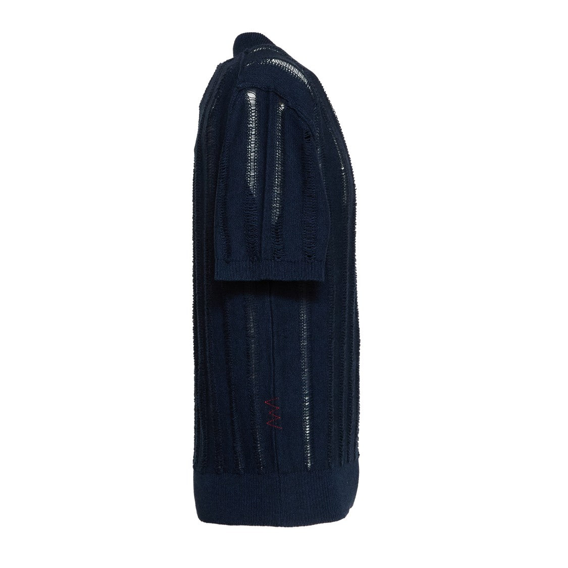 Amaranto Woven Knit Short-Sleeve Polo Shirt