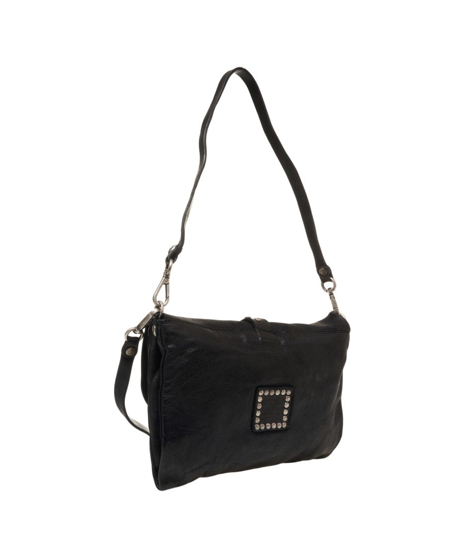 Campomaggi Crossbody Bag With Hammered Leather And Stud Details