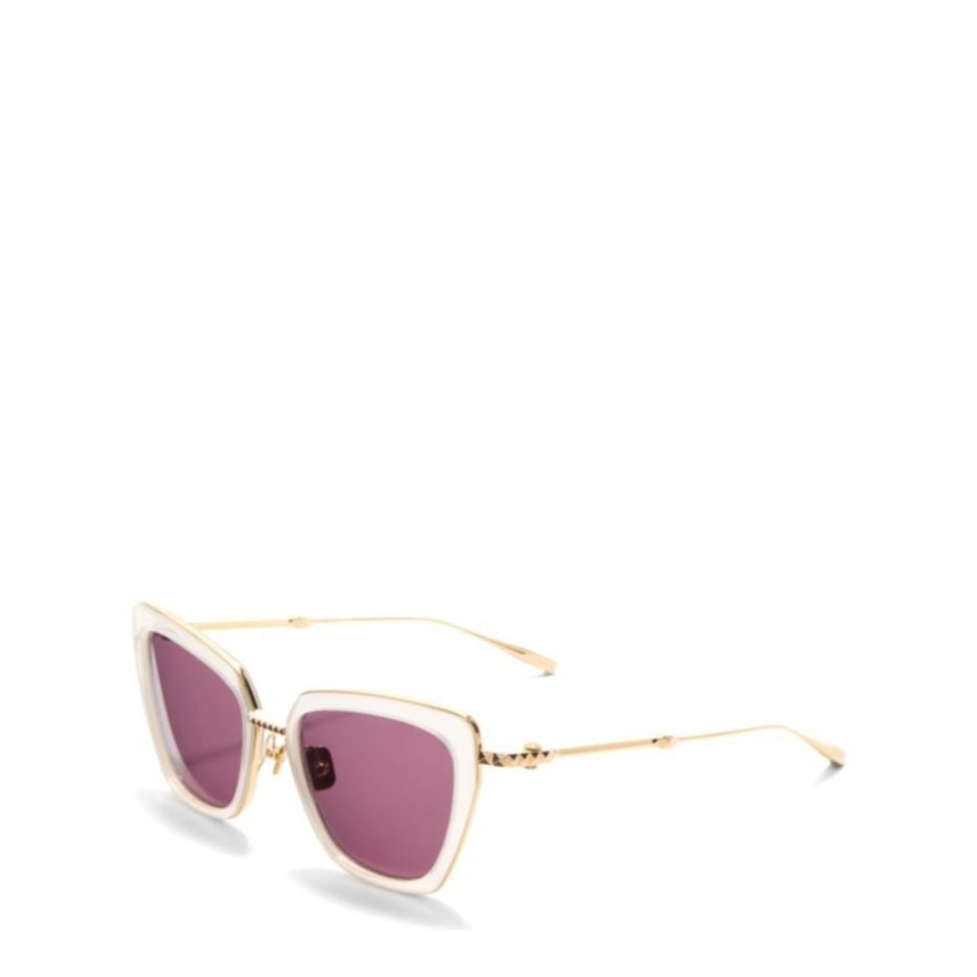 Valentino V - Daydream Ii Translucent White Cat-Eye Sunglasses