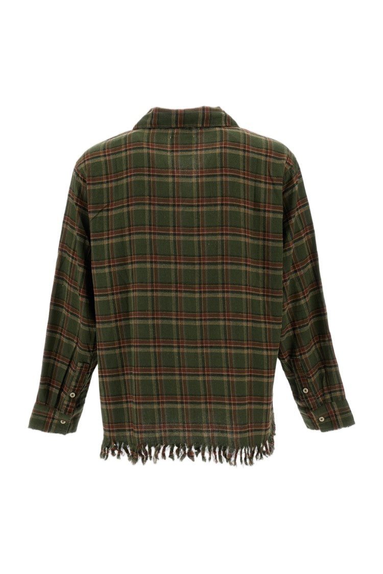 Found Multiclor Plaid Brushed Cotton Flannel Shirt