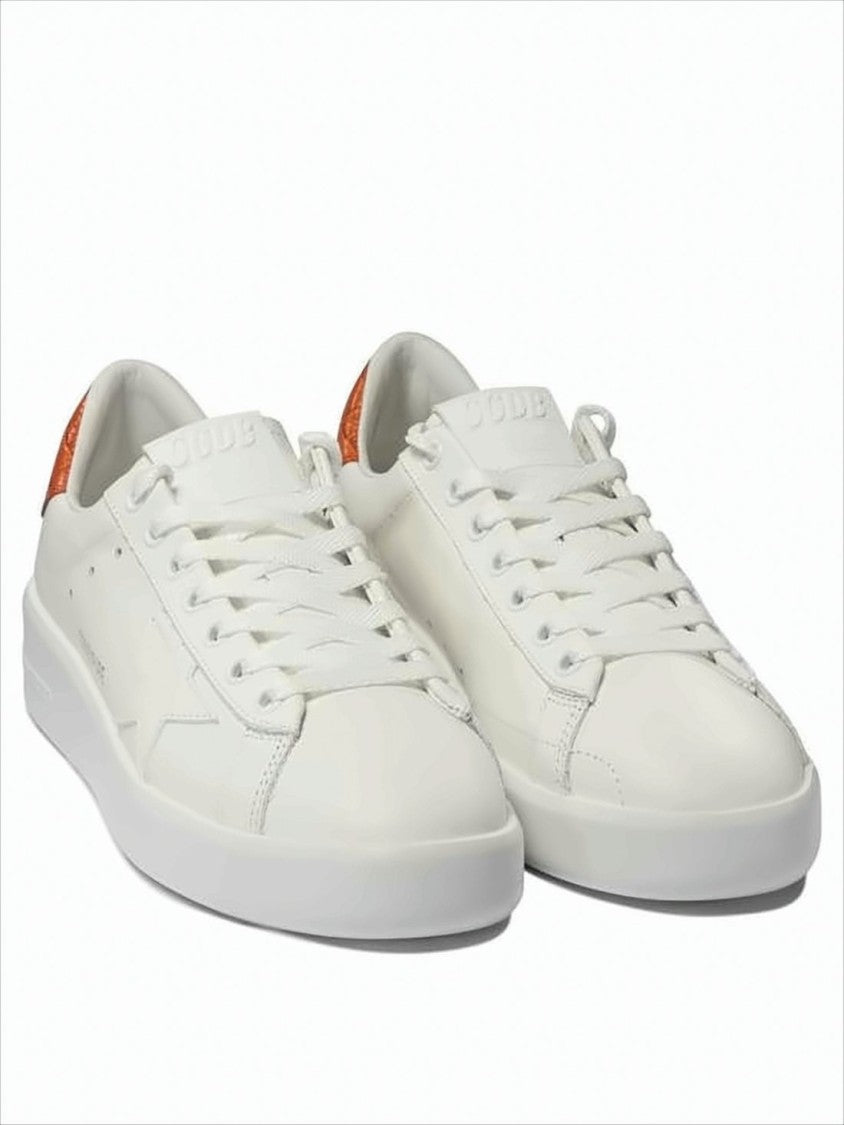 Golden Goose Smooth Leather Low-Top Sneakers With Textured Heel Tab