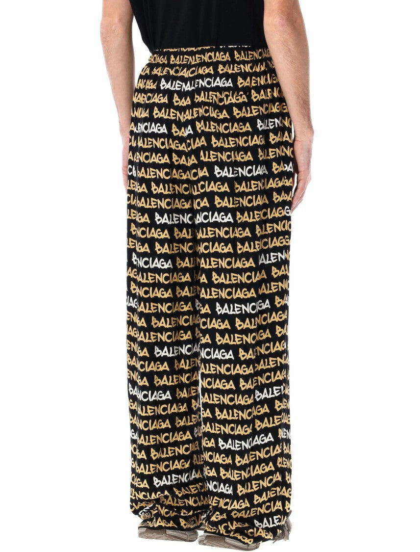 Balenciaga Allover Logo Pants