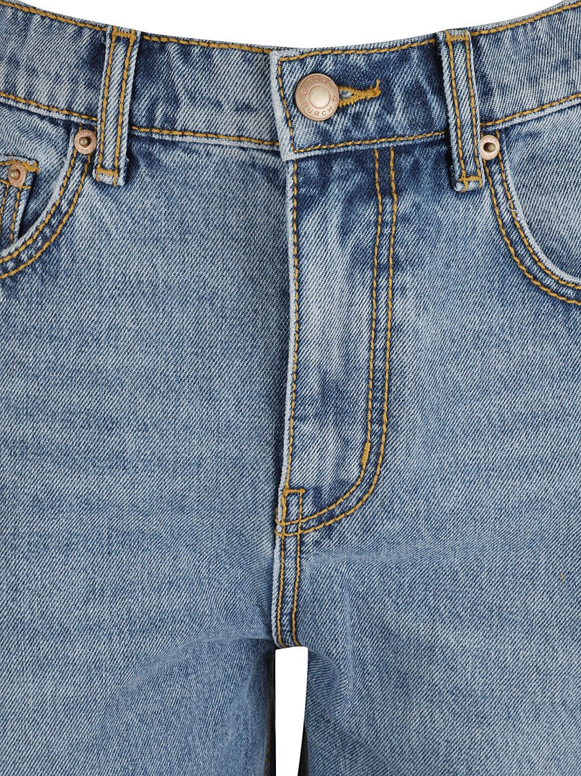 Tory Burch Mid-Rise Straight-Leg Denim Jeans