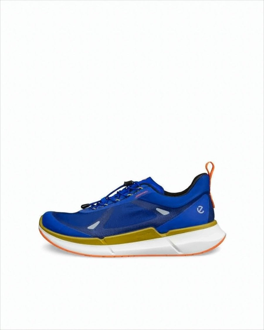 Ecco Sleek Blue Fabric Sneakers