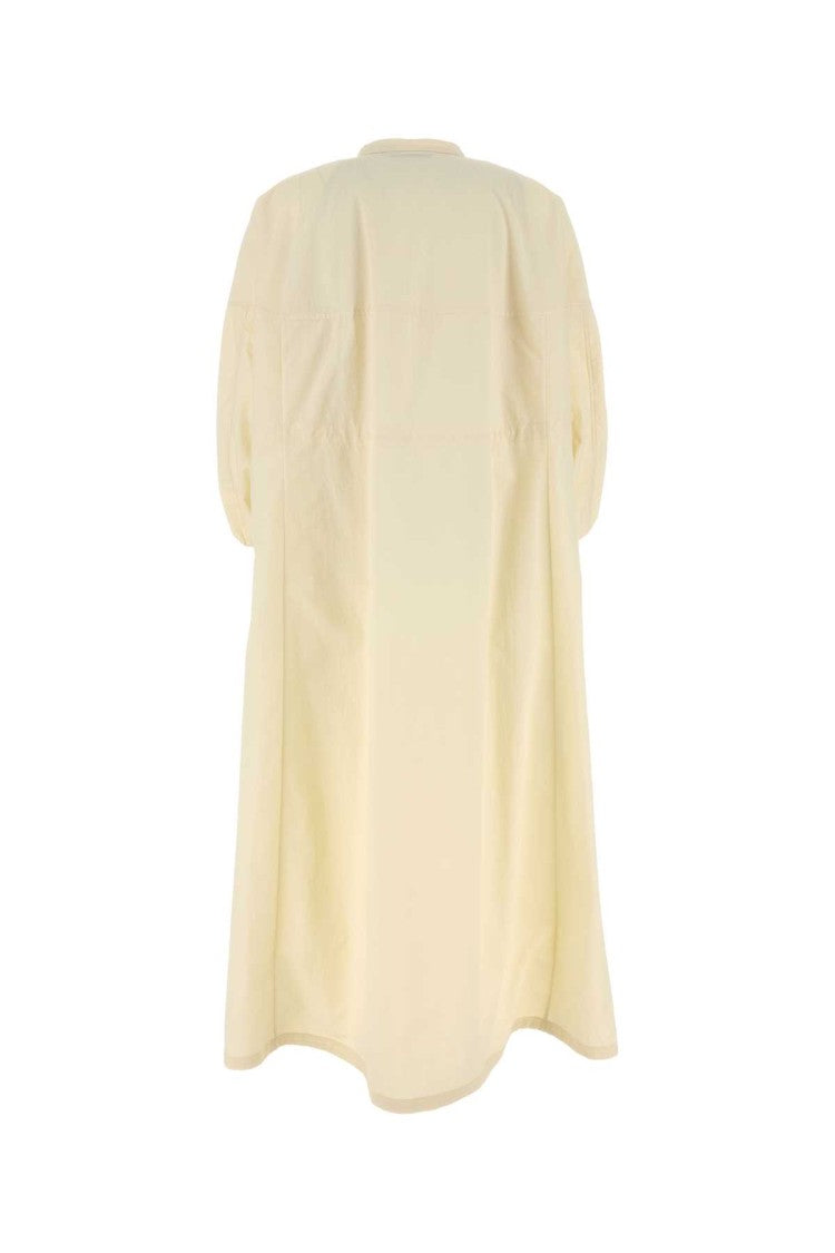 Herno Cream Nylon Laminar Dress