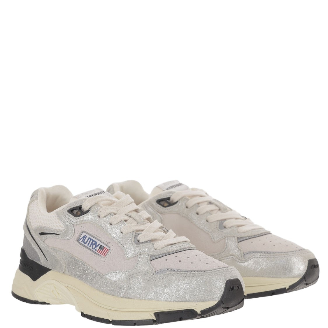 Autry Suede Mesh Terry Lacing Sneakers