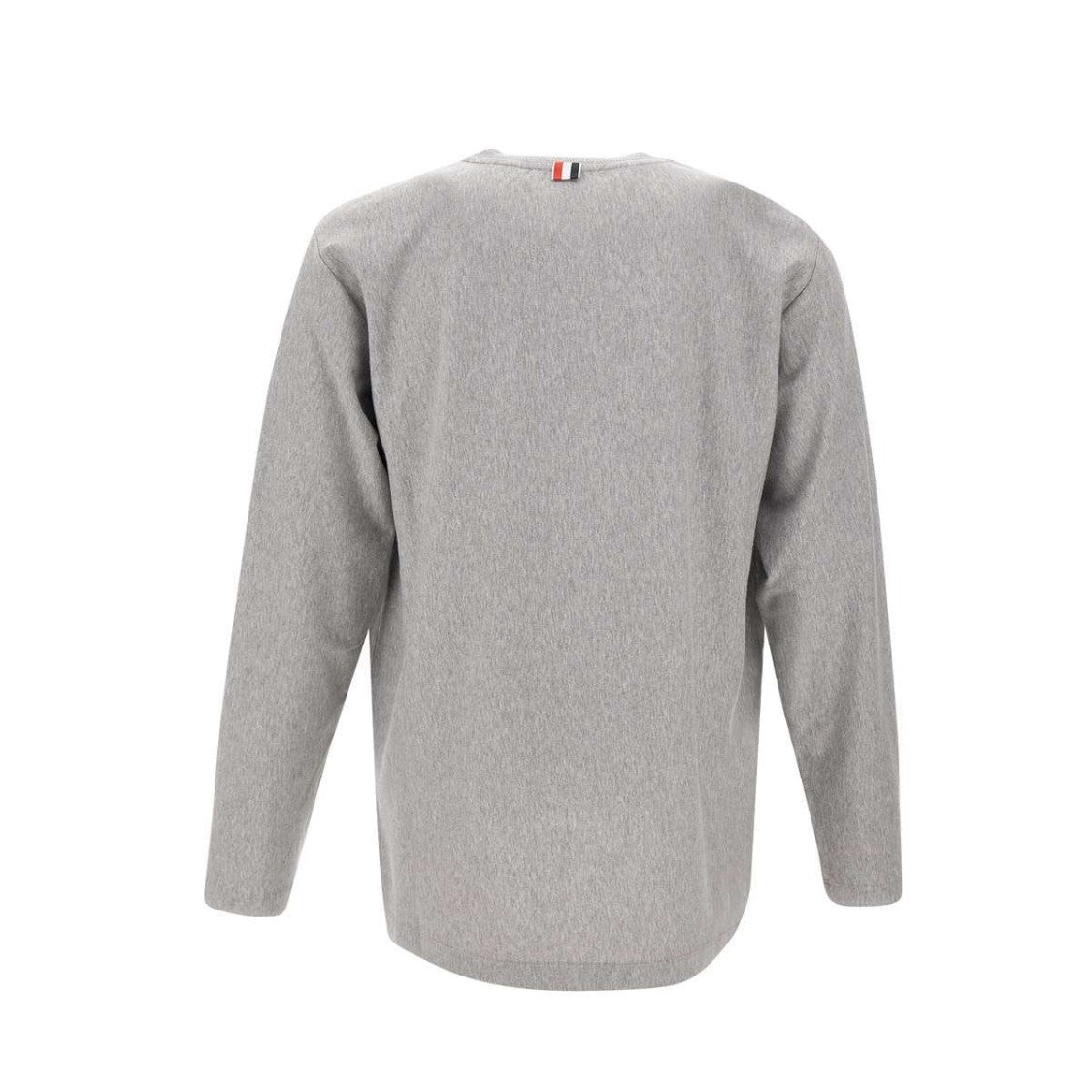 Thom Browne Long-Sleeve Cotton T-Shirt With Signature Stripe Detail