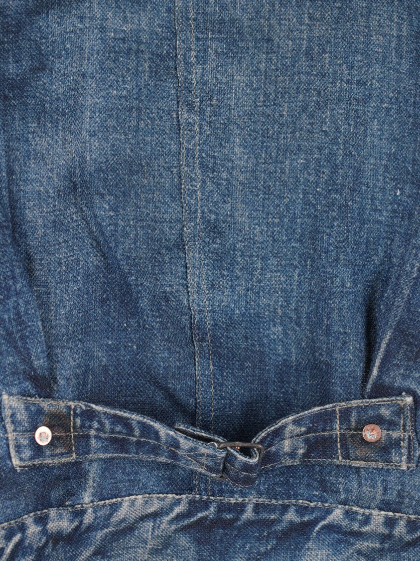 Junya Watanabe Blue Classic Collar Worn Denim Jacket