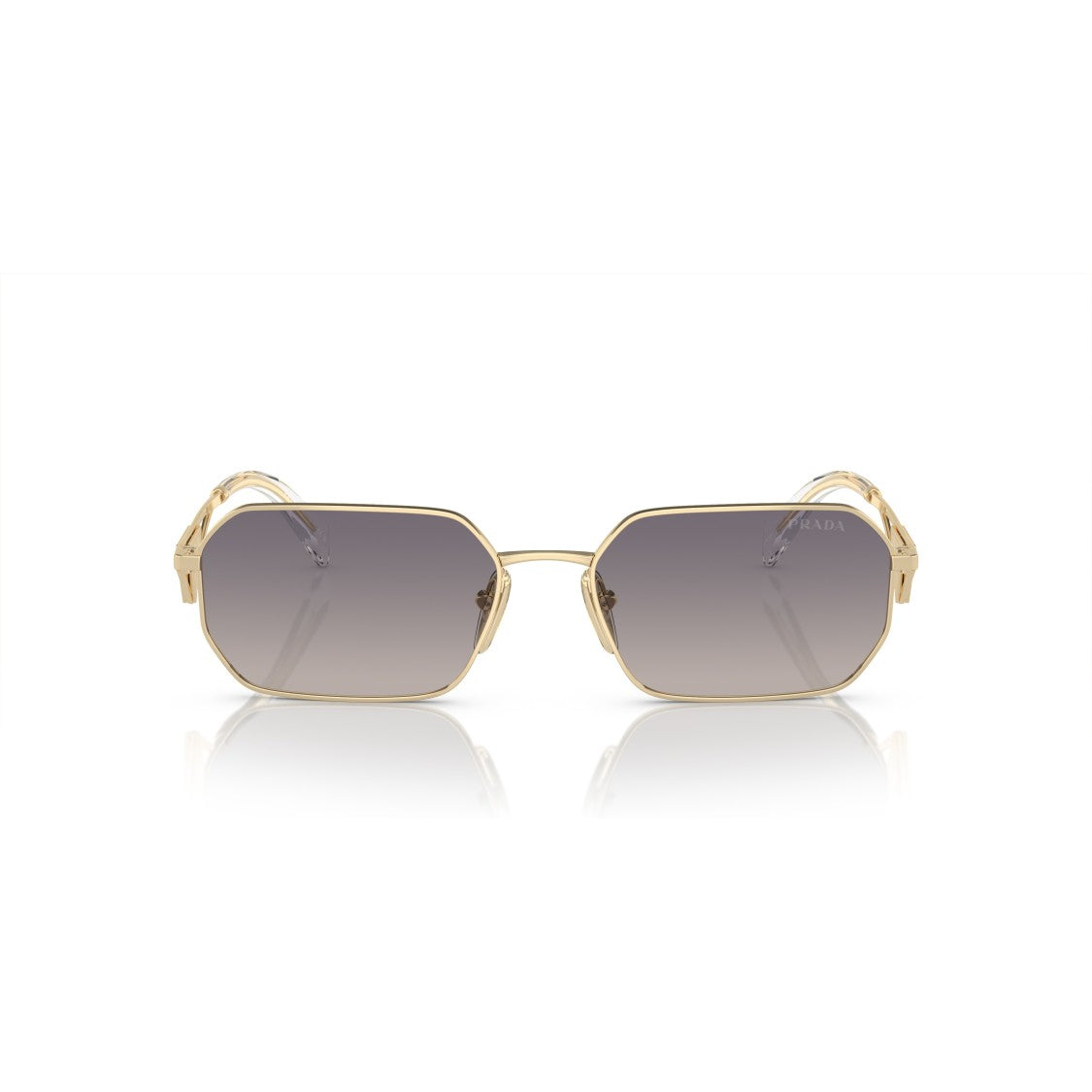 Prada 0Pr A51s Geometric Octagonal Metal Sunglasses