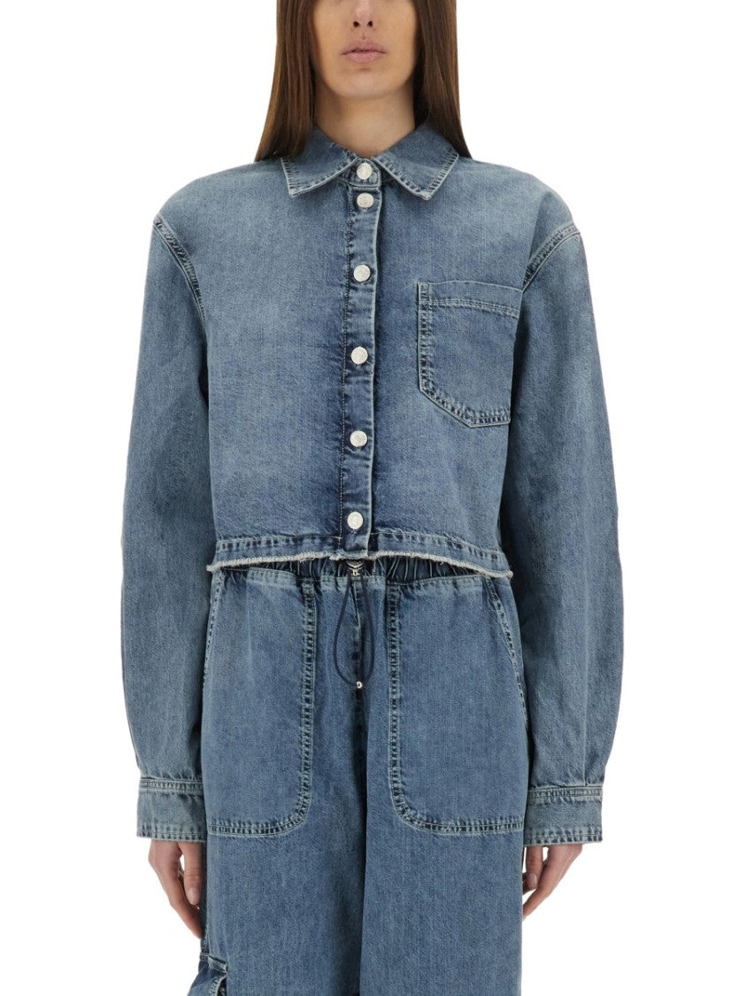 Moschino Cropped Denim Jacket
