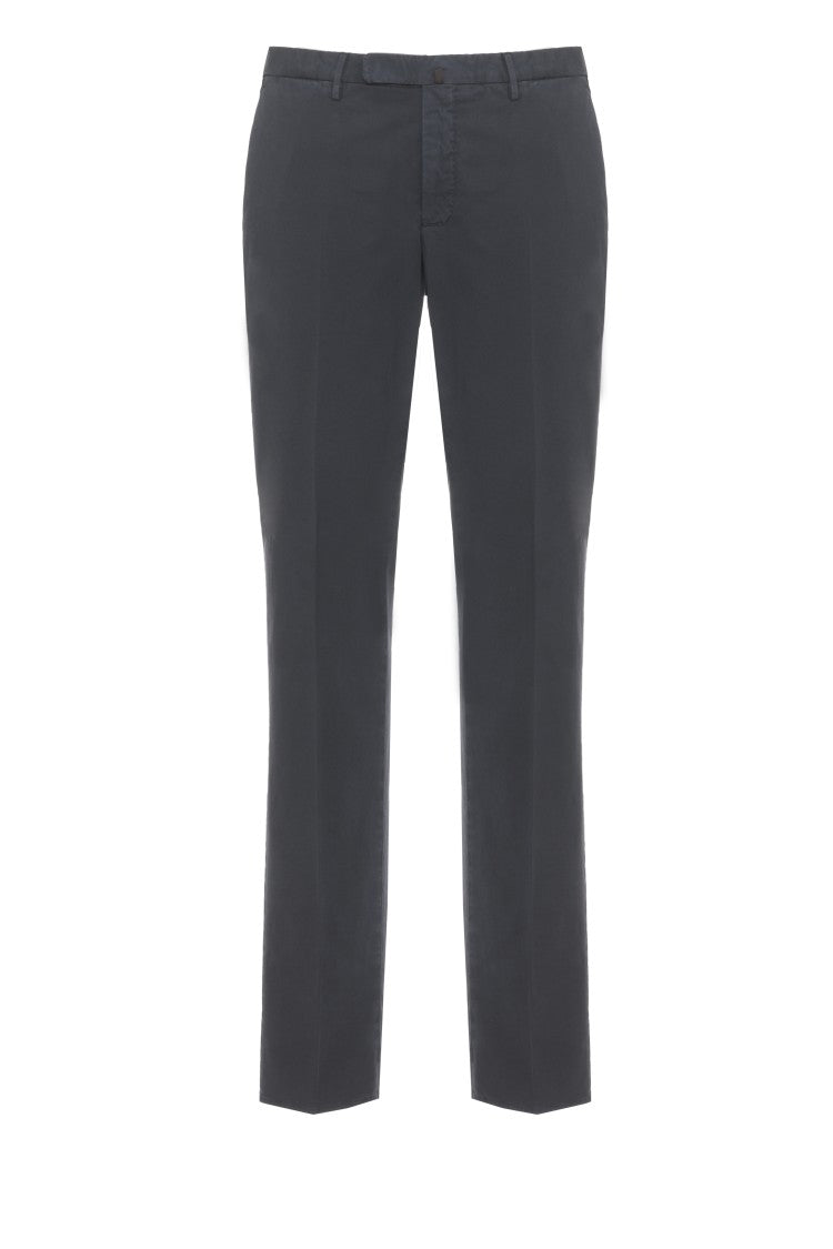 Incotex Blue Royal Batavia Cotton Formal Pants