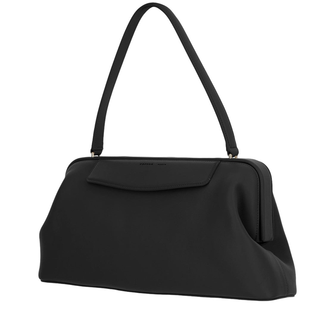Carven Structured Black Shoulder Bag