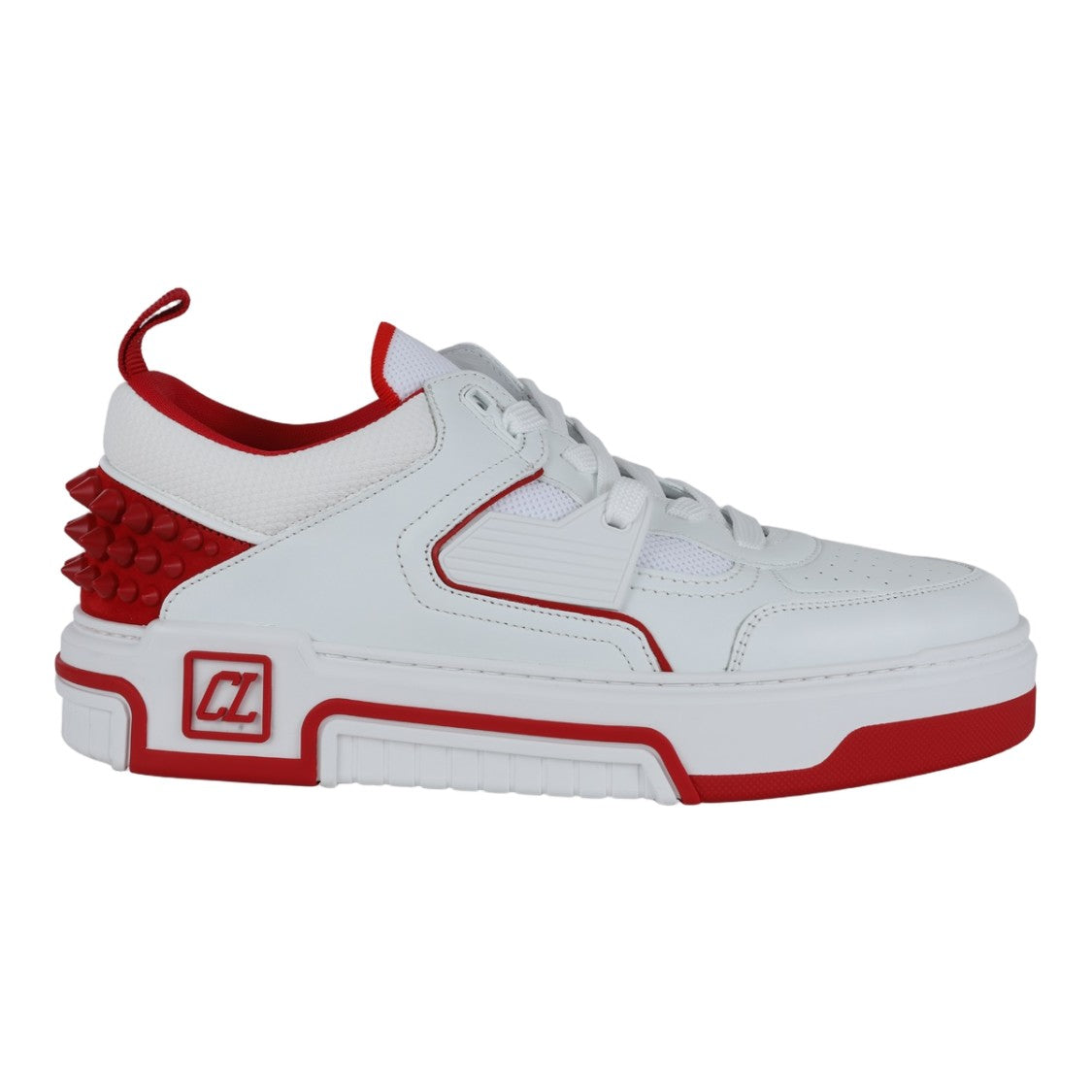 Christian Louboutin White Sneakers With Bold Red Accents