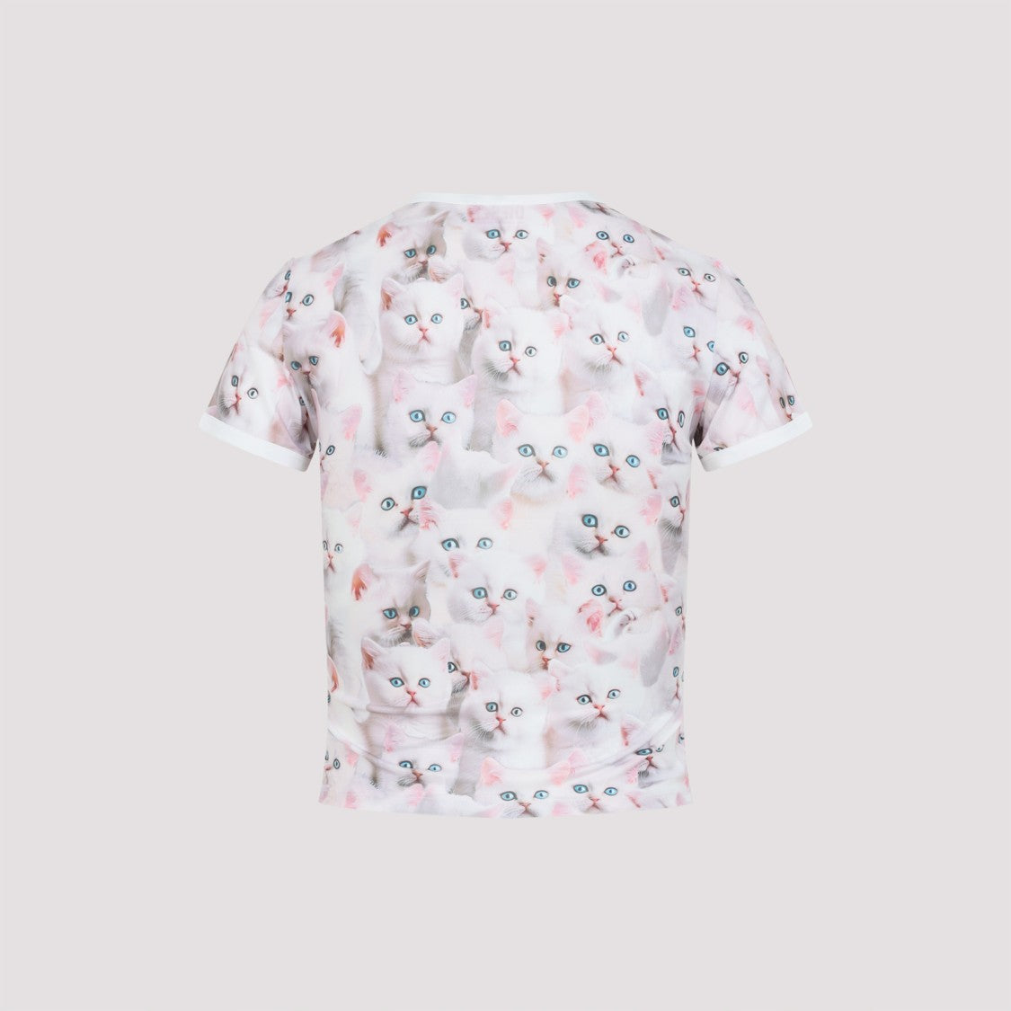 Diesel Playful Printed T-Shirt With White Cat Motif