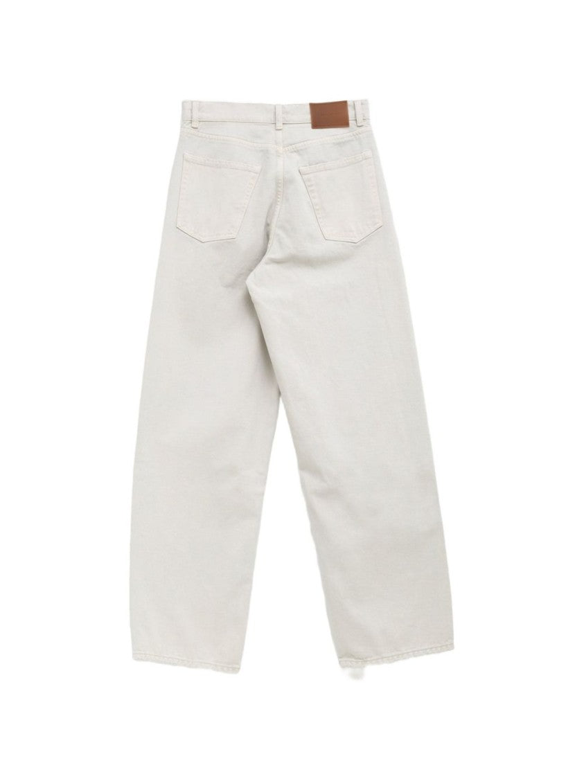 Our Legacy White Relaxed Distressed Denim Jeans