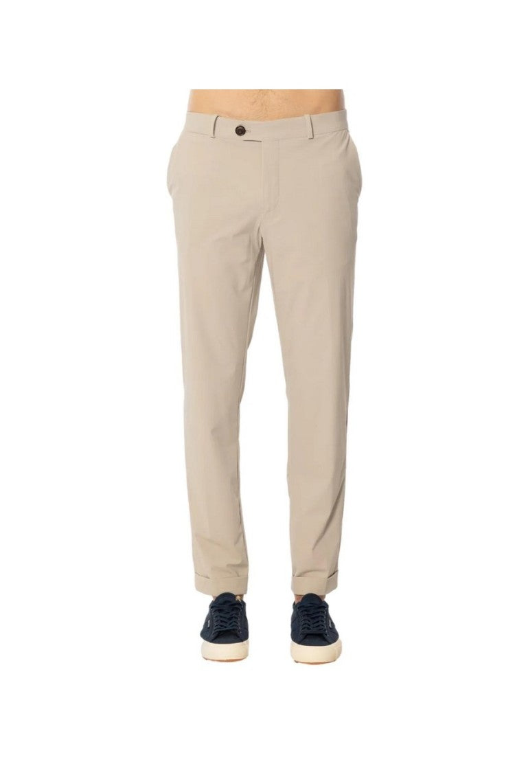 Rrd Tailored White Trousers With Elasticized Waistband